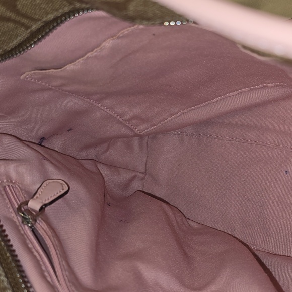 Coach Tan and Pink Shoulder Bag - Picture 14 of 14
